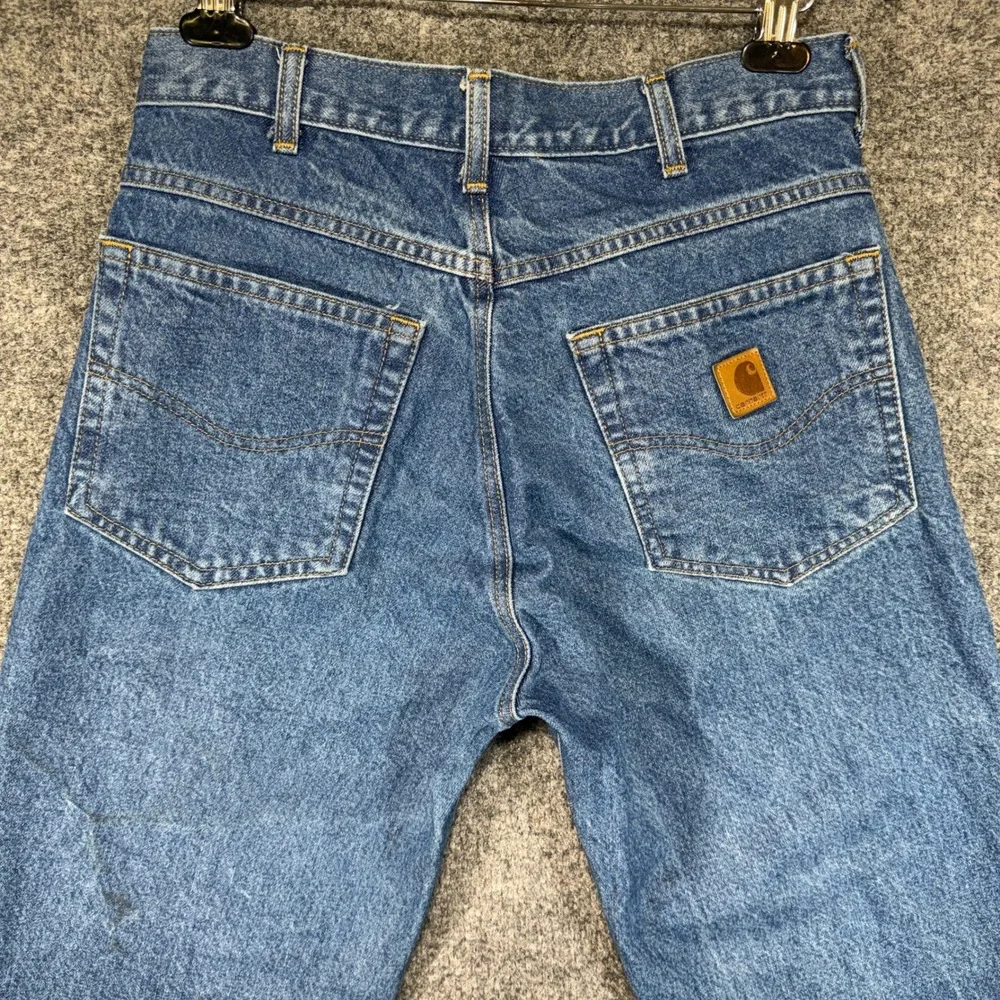 Carhartt B17-DST Relaxed Fit Jeans Mens 32x32 Blue Denim Tapered Leg Workwear